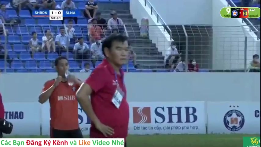 766 SHB Da Nang Vs Song Lam Nghe An 54 skor gol Nguyen Phi Hoang, skor 1:0