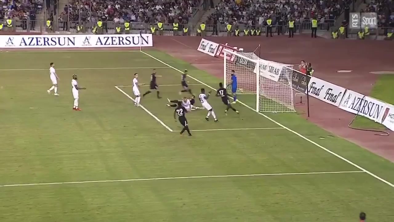 UEFA CL Qarabag Vs FC Zurich  Goal in 64 min, Score 2:1