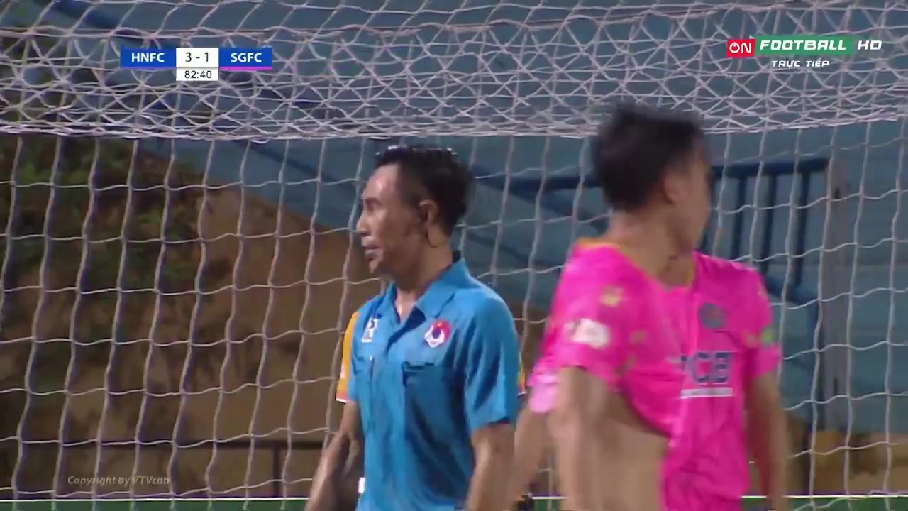 V.League 1 T T Hanoi Vs Sai Gon FC Pham Tuan Hai Goal in 83 min, Score 3:1