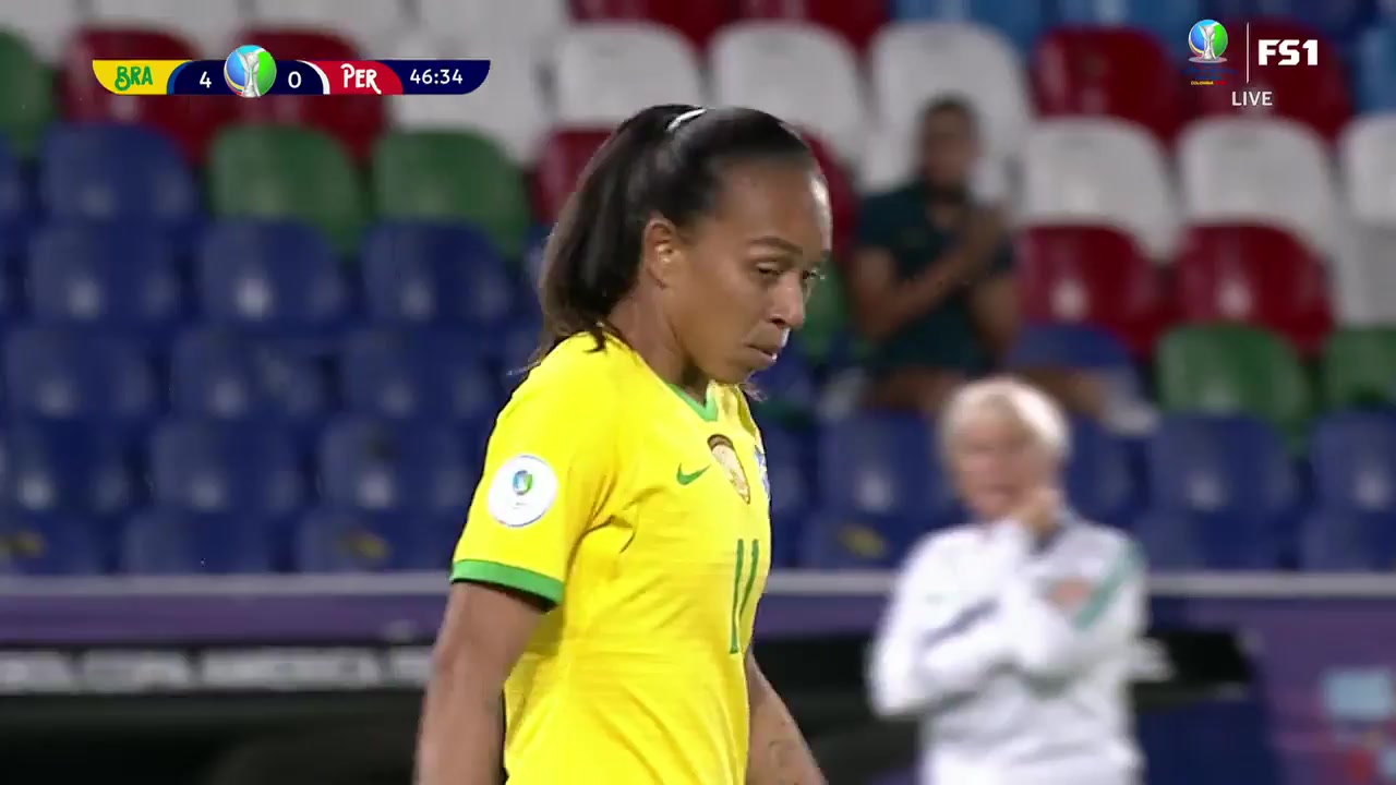 CON W Brazil (w) Vs Peru (w) Adriana Leal Silva Goal in 47 min, Score 5:0