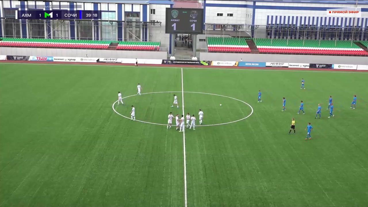 RUS YthC FC Terek Groznyi Youth Vs PFC Sochi Youth 40 phút Vào, ghi bàn 1:1