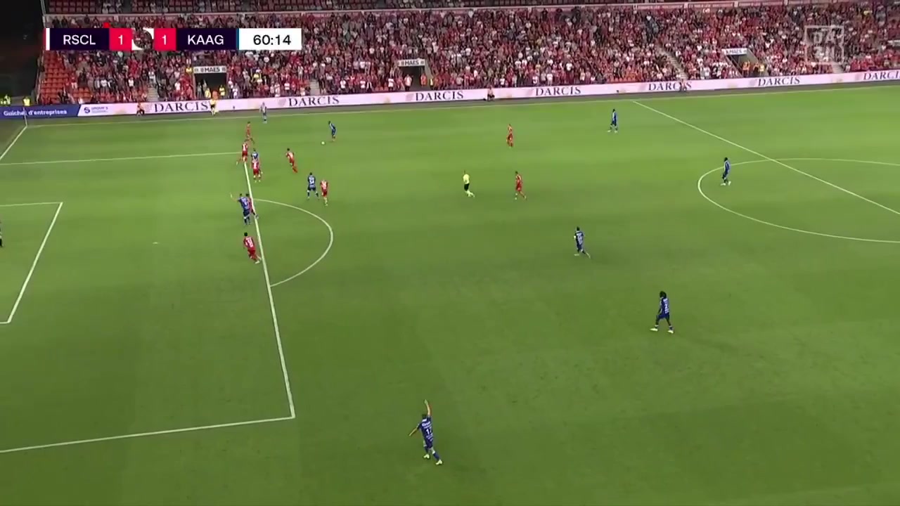 BEL D1 Standard Liege Vs KAA Gent 60 phút Tarik TissoudaliVào, ghi bàn 1:1