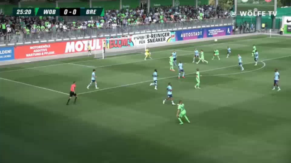 INT CF VfL Wolfsburg Vs Brentford  Goal in 26 min, Score 1:0