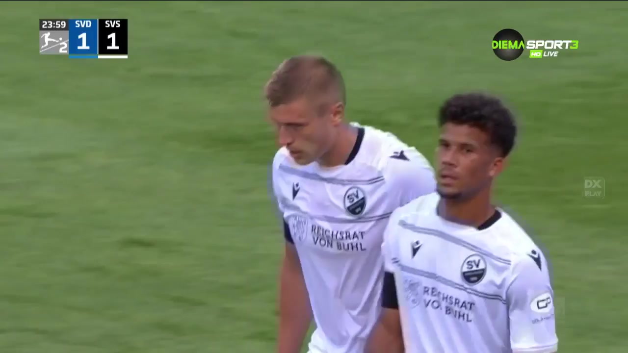 GER D2 Darmstadt Vs SV Sandhausen Aleksandr Zhirov Goal in 23 min, Score 1:1