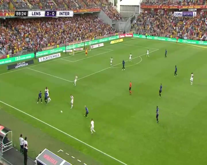 INT CF Lens Vs Inter Milan  Goal in 90 min, Score 1:0