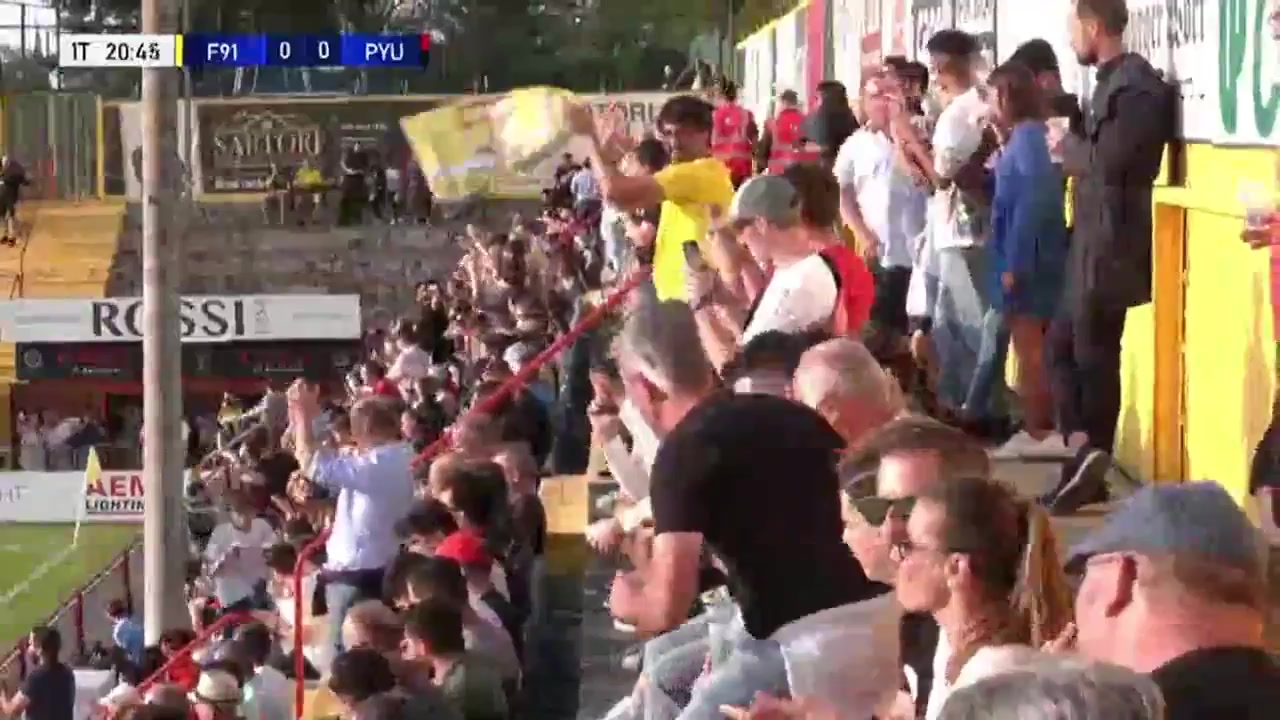 UEFA CL F91 Dudelange Vs FC Pyunik 20 phút Vào, ghi bàn 1:0