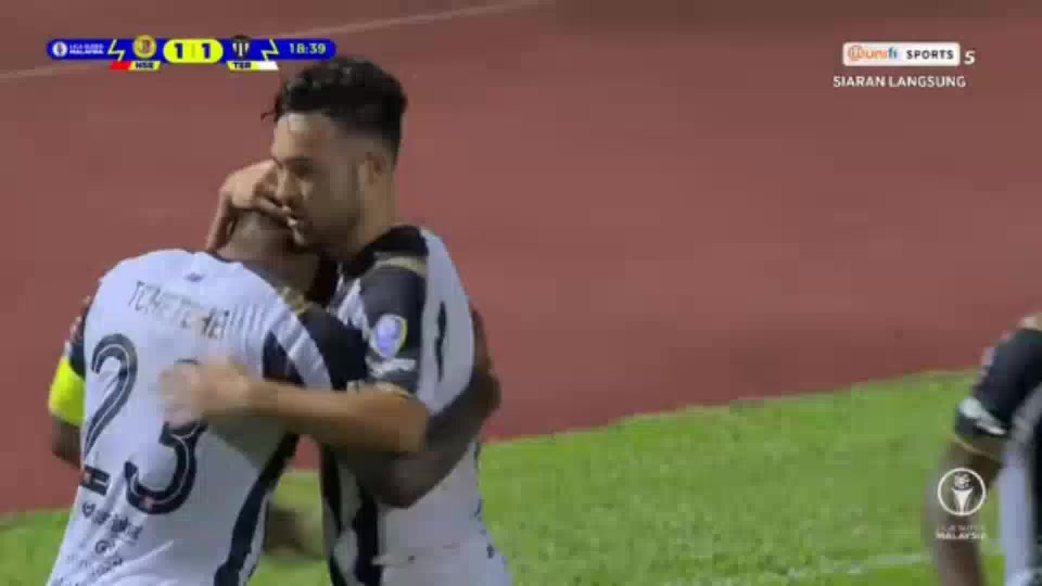 MAS SL Negeri Sembilan Vs Terengganu 18 phút Vào, ghi bàn 1:1