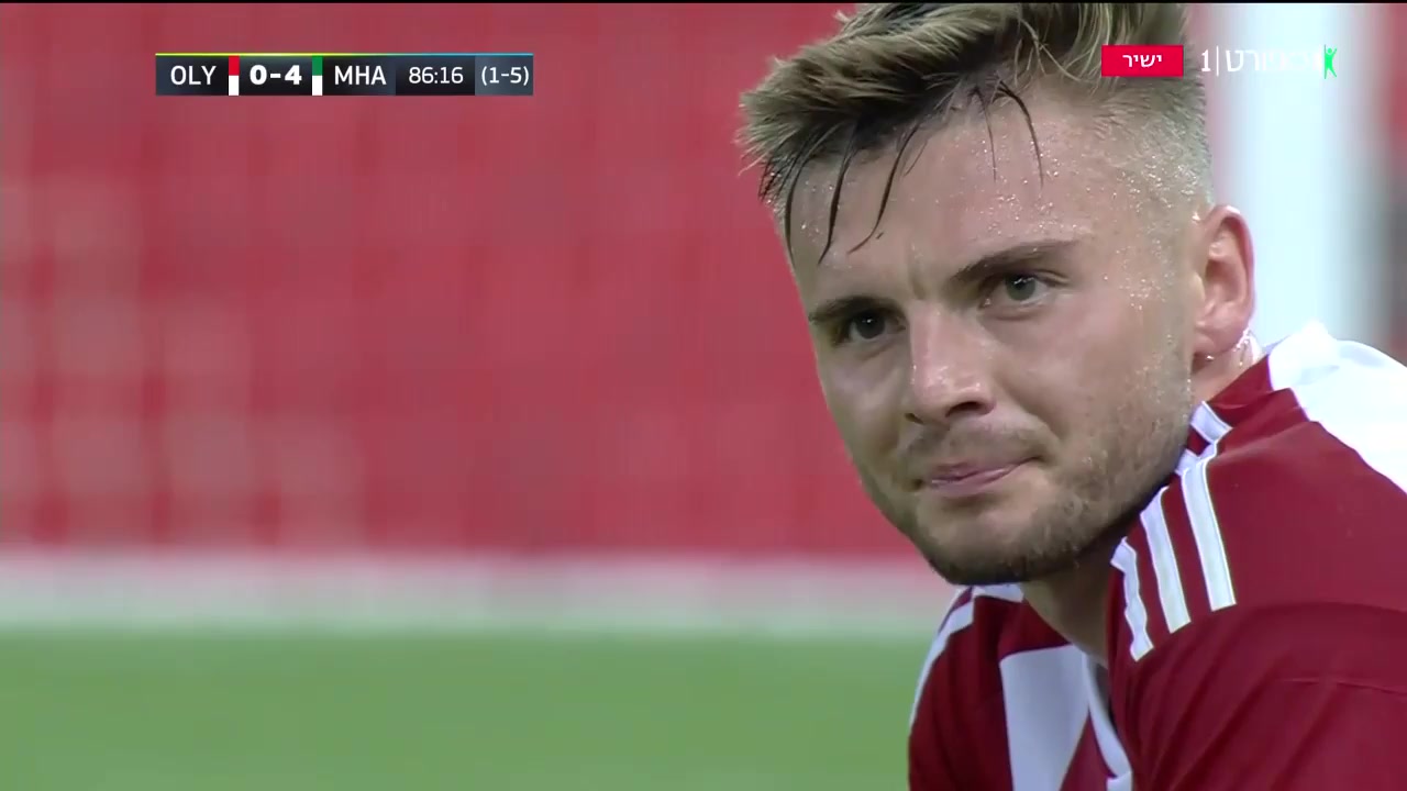 UEFA CL Olympiakos Piraeus Vs Maccabi Haifa Mohammed Abo Fani Goal in 87 min, Score 0:4