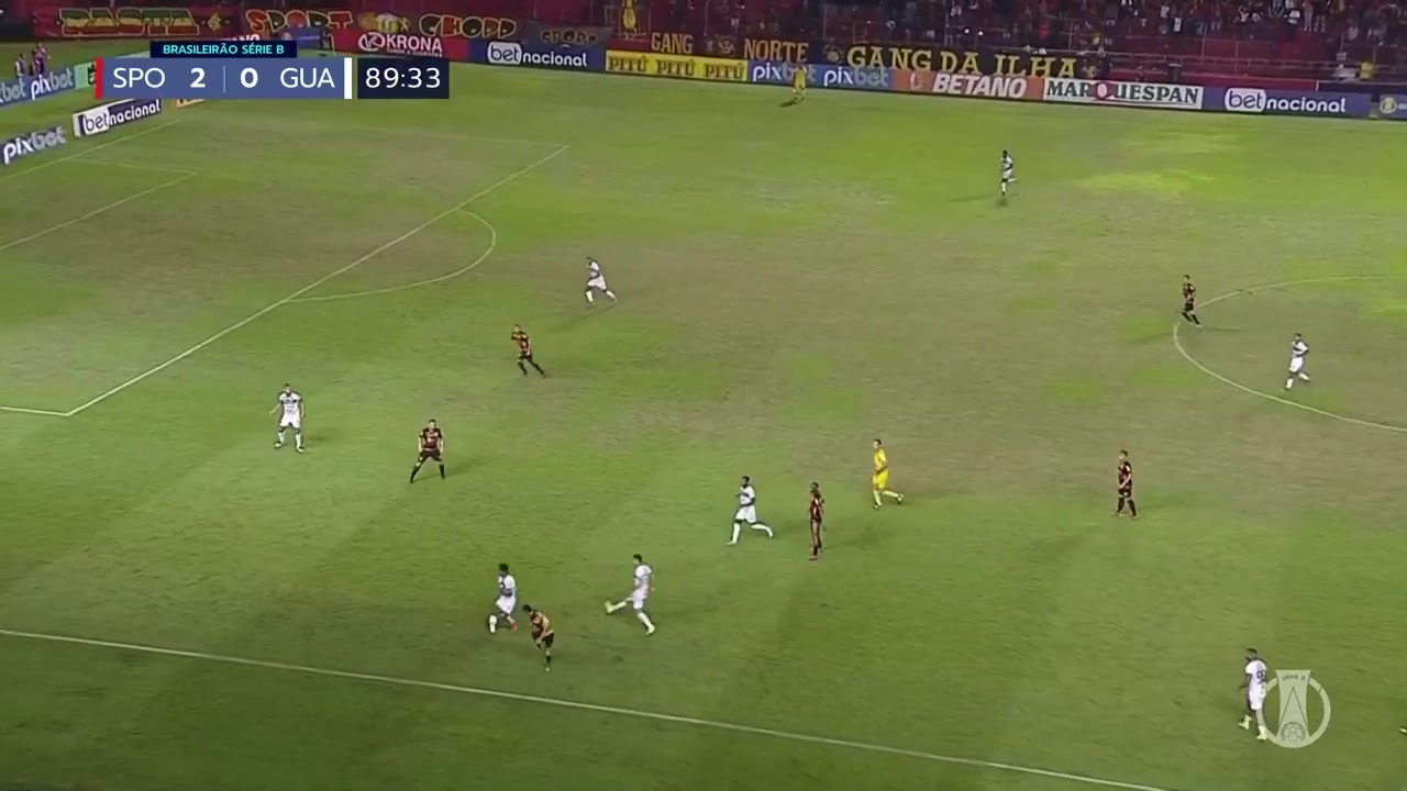 BRA D2 Sport Club do Recife Vs Guarani SP Nicolas Mores da Cruz Goal in 91 min, Score 2:1