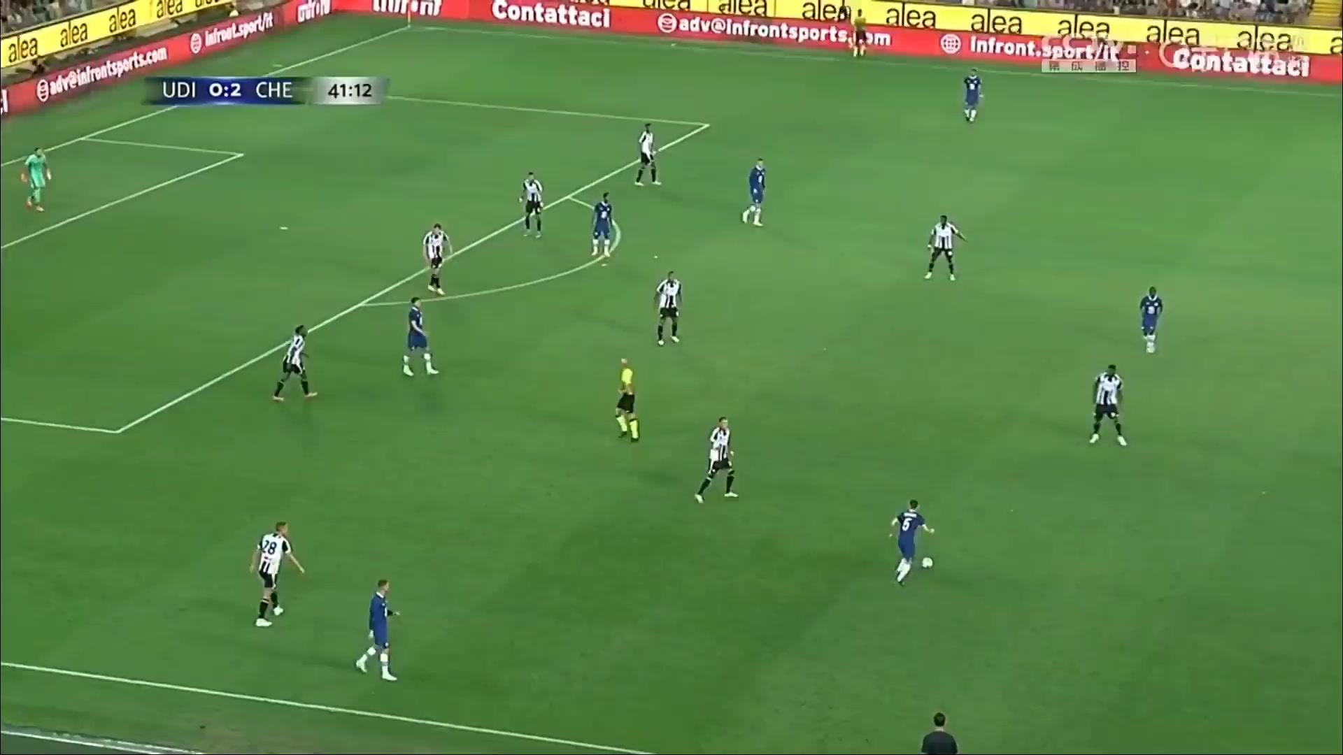 INT CF Udinese Vs Chelsea 41 phút Gerard DeulofeuVào, ghi bàn 1:2