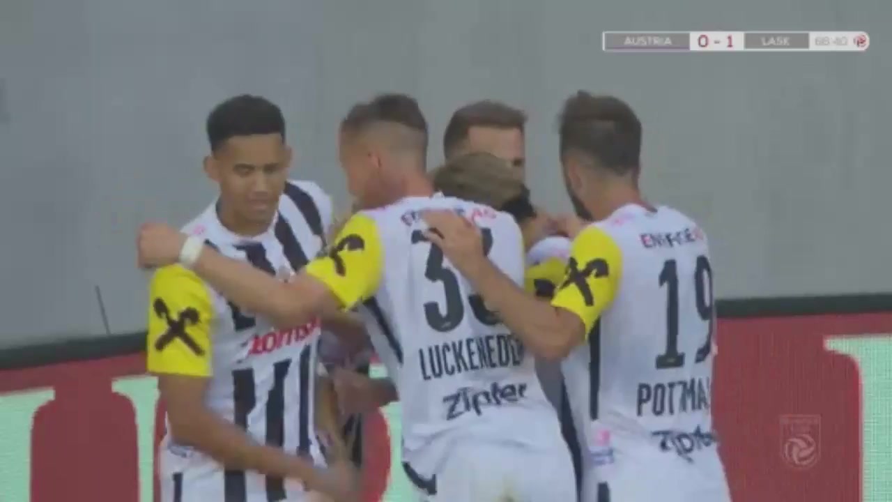 AUT D1 Austria Wien Vs LASK Linz 66 phút Marin LjubicicVào, ghi bàn 0:1