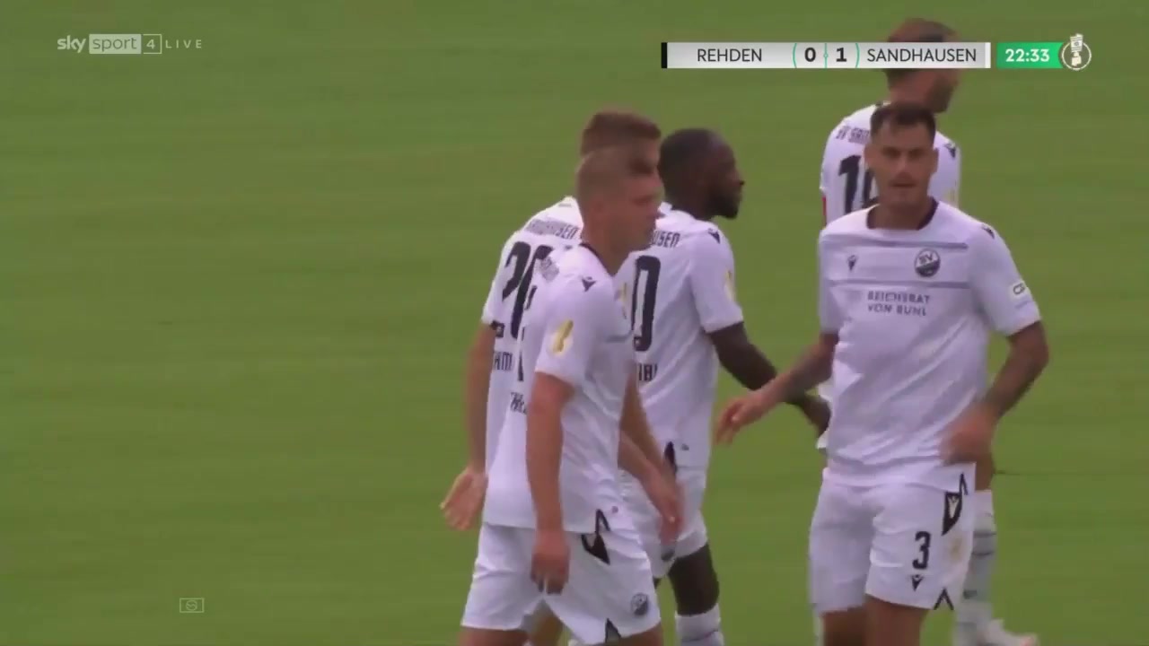 GERC BSV Rehden Vs SV Sandhausen Janik Bachmann Goal in 22 min, Score 0:1