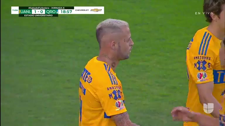 140 Tigres UANL Vs Queretaro FC 18 skor gol , skor 1:0