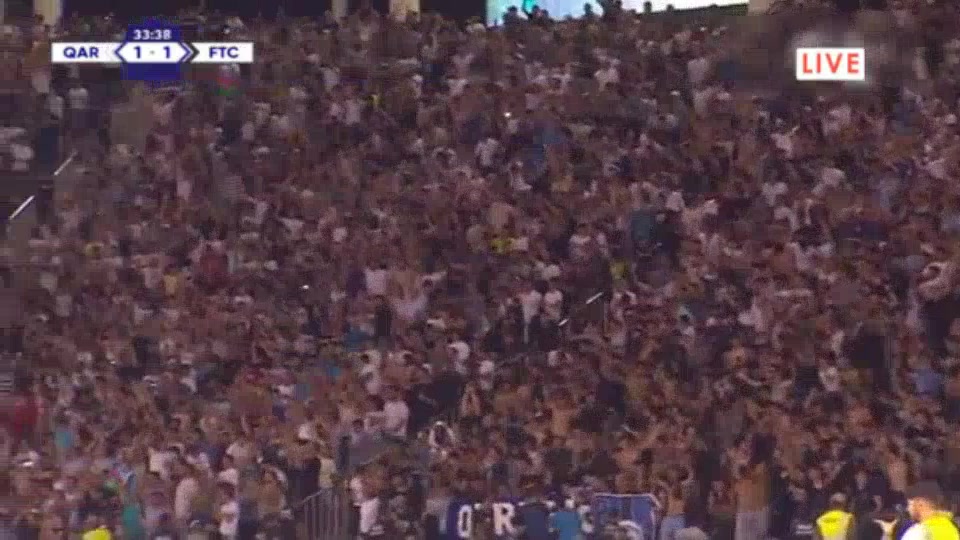 UEFA CL Qarabag Vs Ferencvarosi TC 33 phút OwusuVào, ghi bàn 1:1