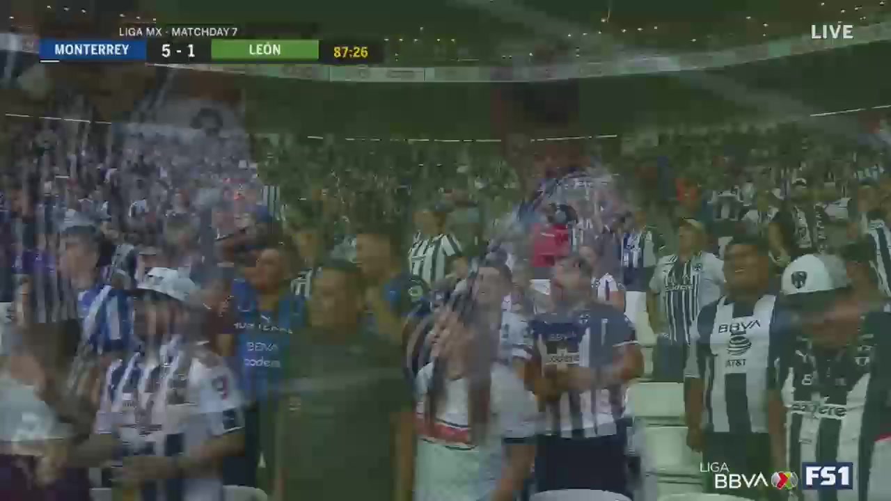 140 Monterrey Vs Club Leon 88 skor gol Gonzalo Berterame, skor 5:1