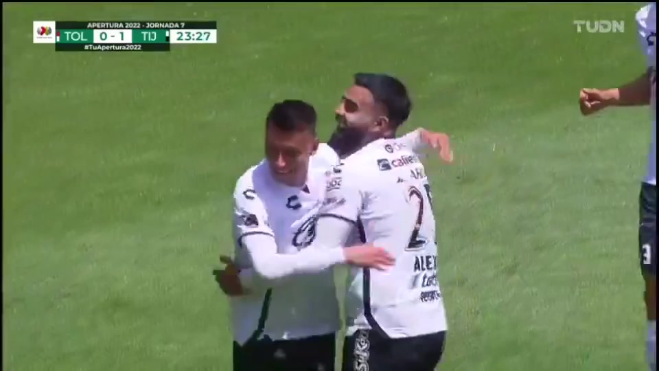 MEX D1 Toluca Vs Club Tijuana 23 phút Edgar Ivan Lopez RodriguezVào, ghi bàn 0:1