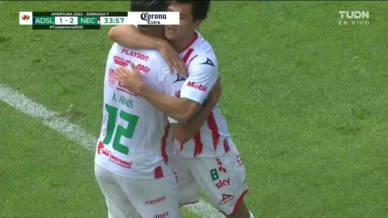 MEX D1 Atletico San Luis Vs Necaxa 33 phút Vào, ghi bàn 1:2