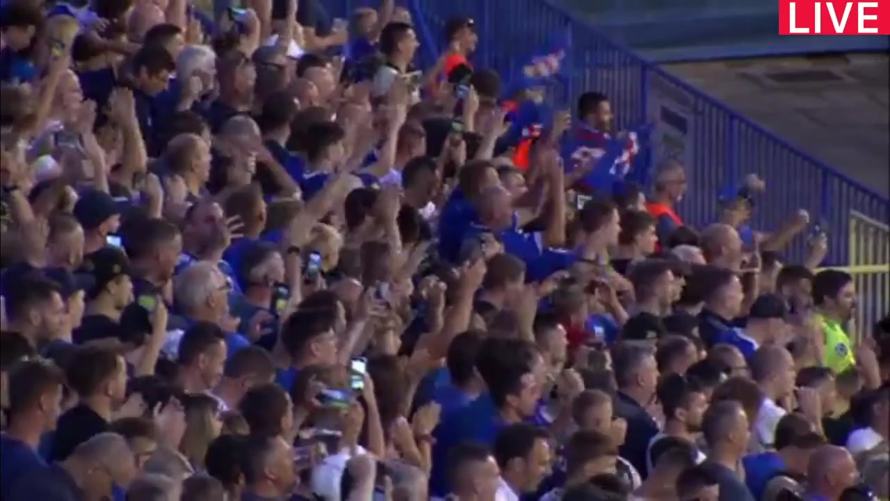 UEFA CL Dinamo Zagreb Vs Ludogorets Razgrad  Goal in 26 min, Score 2:0