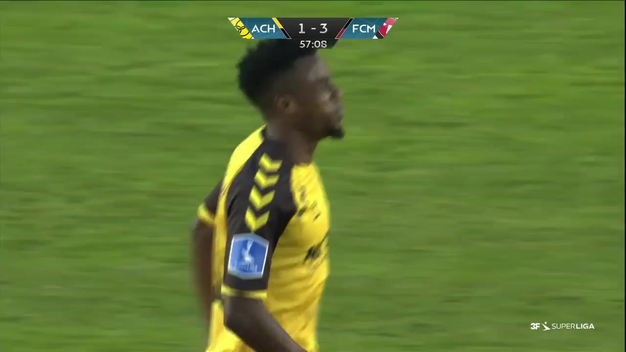 DEN SASL AC Horsens Vs Midtjylland 57 ทำประตู Lubambo Musonda ประตู, ทำคะแนน 1:3