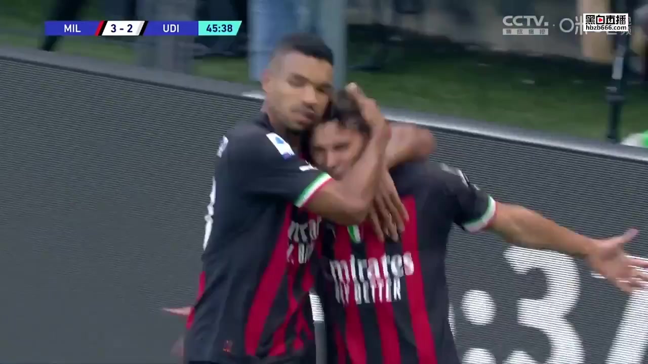 Serie A AC Milan Vs Udinese 47 phút Vào, ghi bàn 3:2