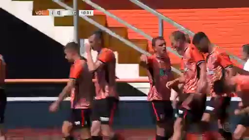 HOL D1 Volendam Vs NEC Nijmegen Daryl van Mieghem Goal in 10 min, Score 1:0