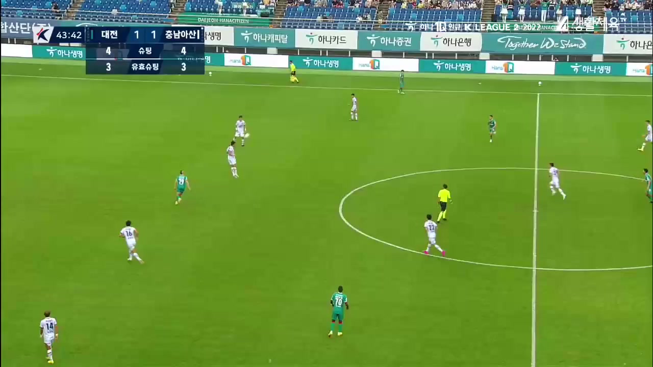 KOR D2 Daejeon Citizen Vs Chungnam Asan Willyan Barbosa Goal in 43 min, Score 2:1