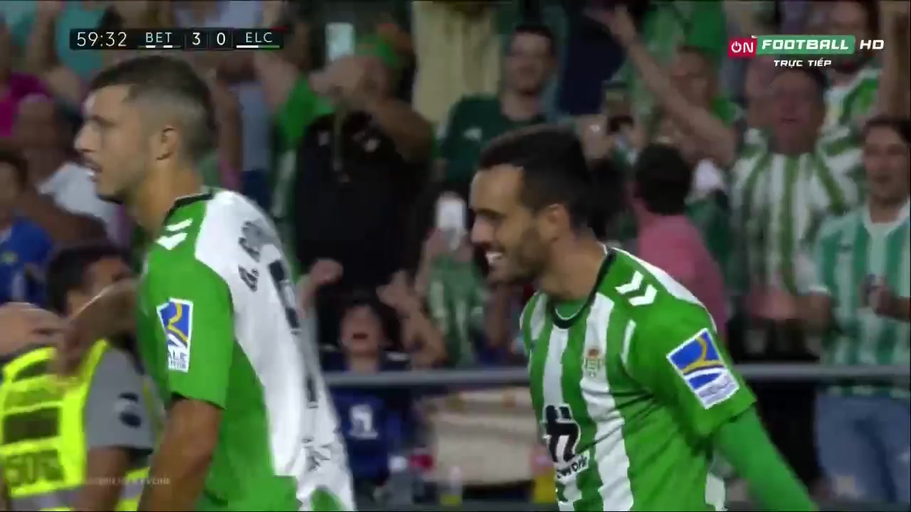 Laliga1 Real Betis Vs Elche 61 phút Vào, ghi bàn 3:0