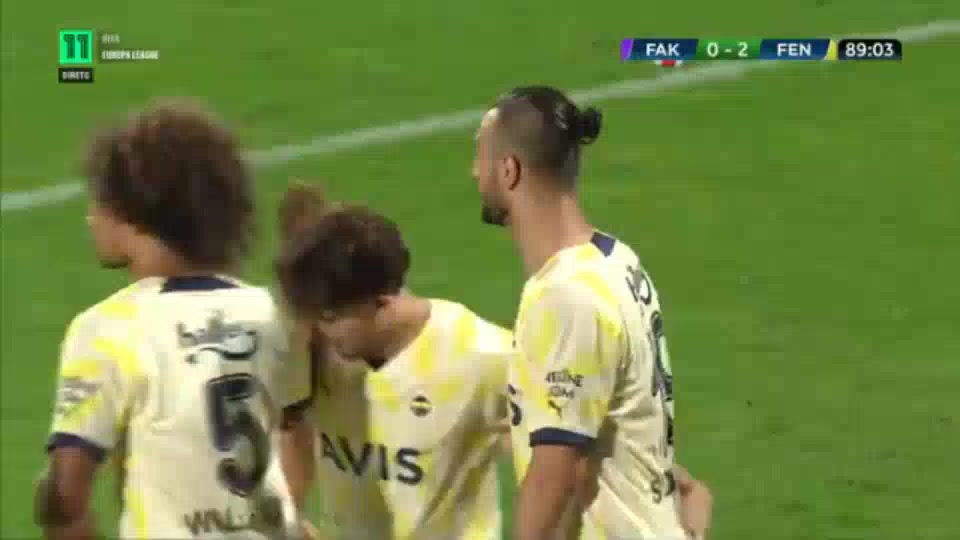 UEFA EL Austria Wien Vs Fenerbahce 89 ทำประตู  ประตู, ทำคะแนน 0:2