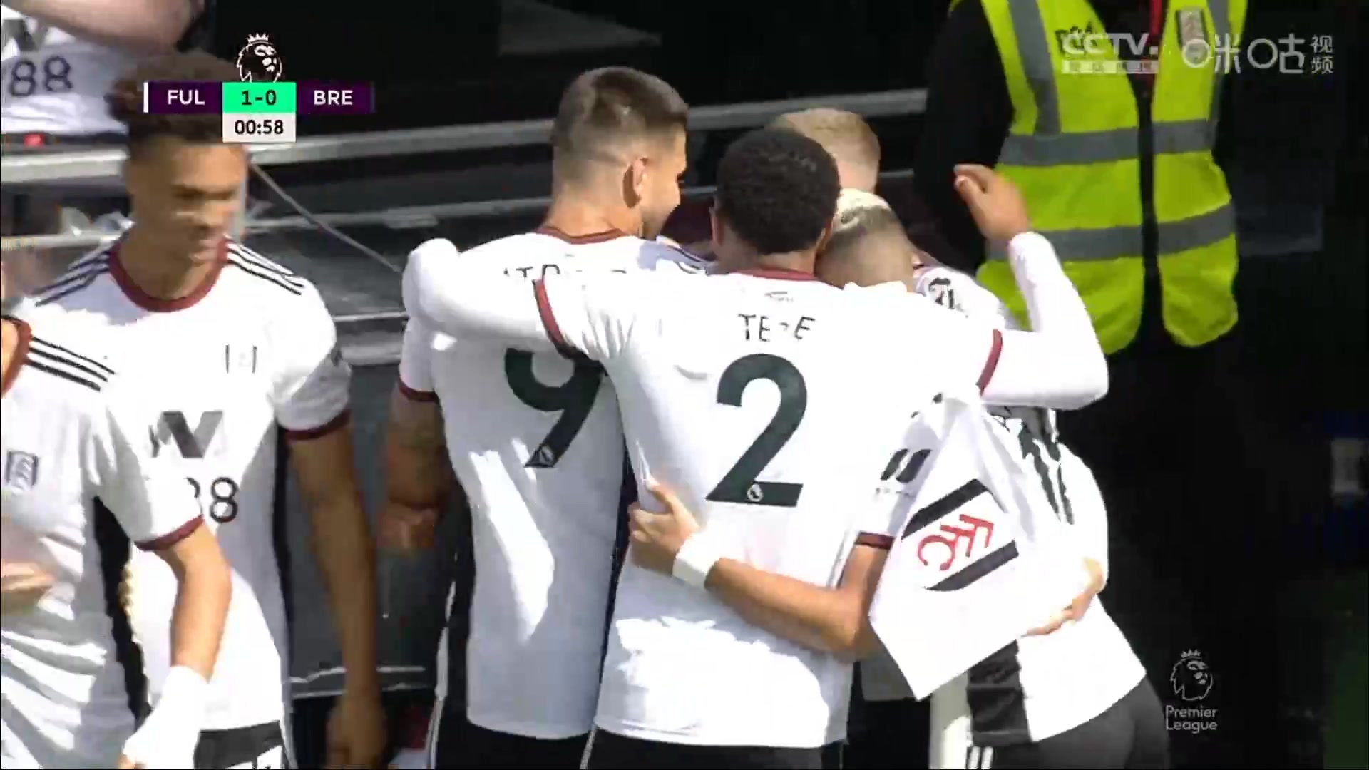 EPL Fulham Vs Brentford  Goal in 1 min, Score 1:0