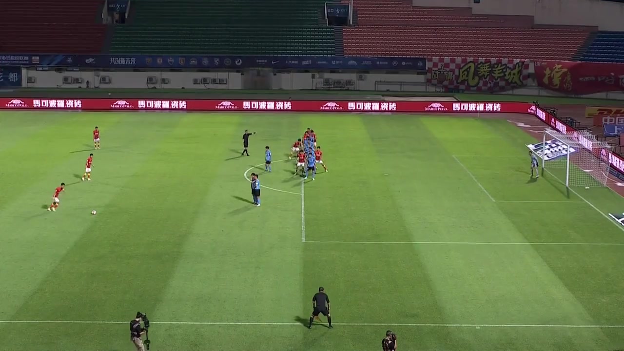 CHA CSL Guangzhou FC Vs Dalian Pro 7 ทำประตู  ประตู, ทำคะแนน 1:0