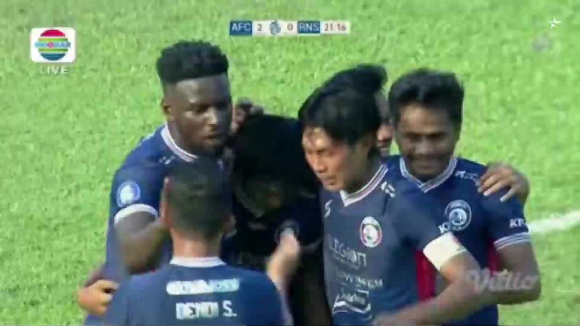 IDN ISL Arema Malang Vs Rans Nusantara FC 21 phút Jayus HarionoVào, ghi bàn 2:0