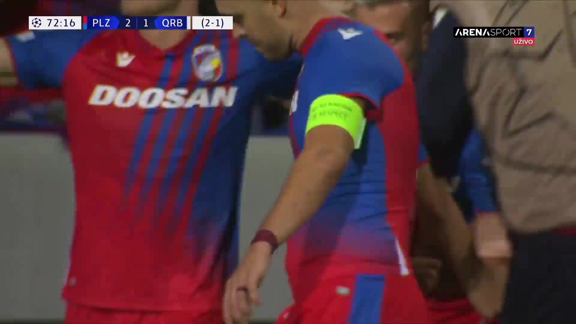 UEFA CL FC Viktoria Plzen Vs Qarabag 72 phút Vào, ghi bàn 2:1