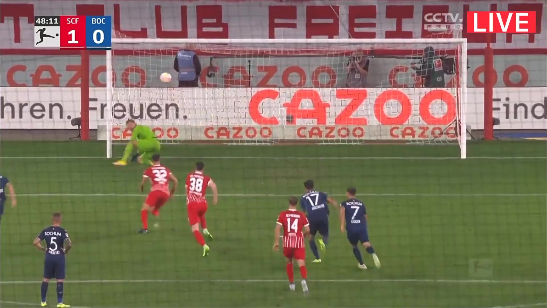 Bundesliga SC Freiburg Vs VfL Bochum Vincenzo Grifo Goal in 49 min, Score 1:0