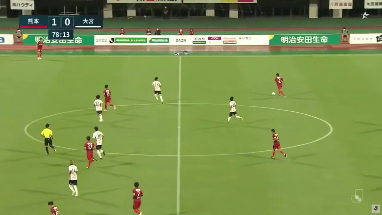 JPN D2 Roasso Kumamoto Vs Omiya Ardija 78 ทำประตู  ประตู, ทำคะแนน 1:0