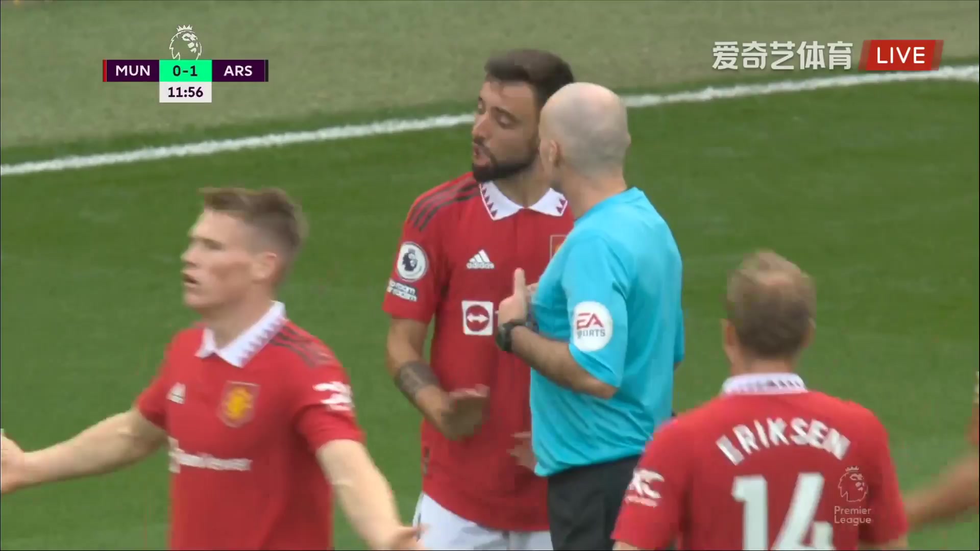 EPL Manchester United Vs Arsenal 11 ทำประตู Gabriel Teodoro Martinelli Silva ประตู, ทำคะแนน 0:1