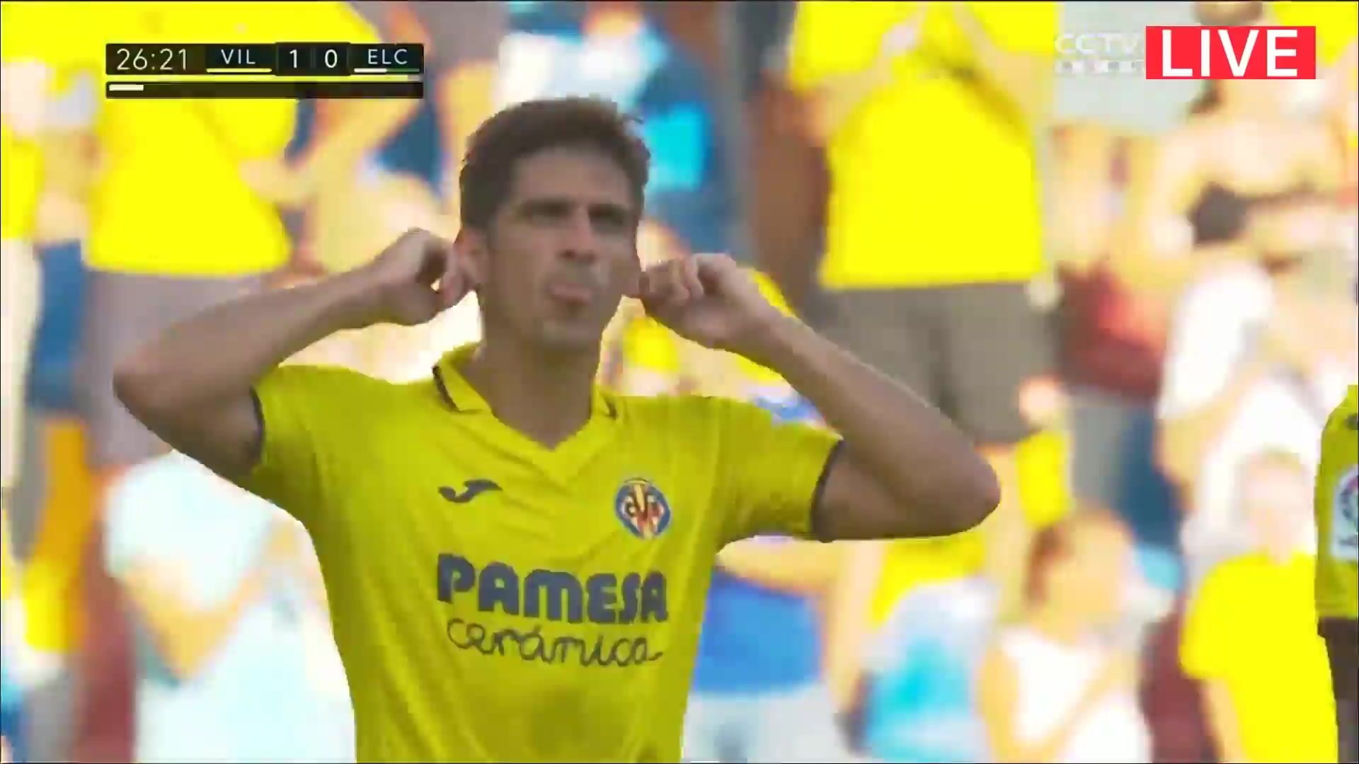 Laliga1 Villarreal Vs Elche 26 phút Gerard Moreno BalagueroVào, ghi bàn 1:0