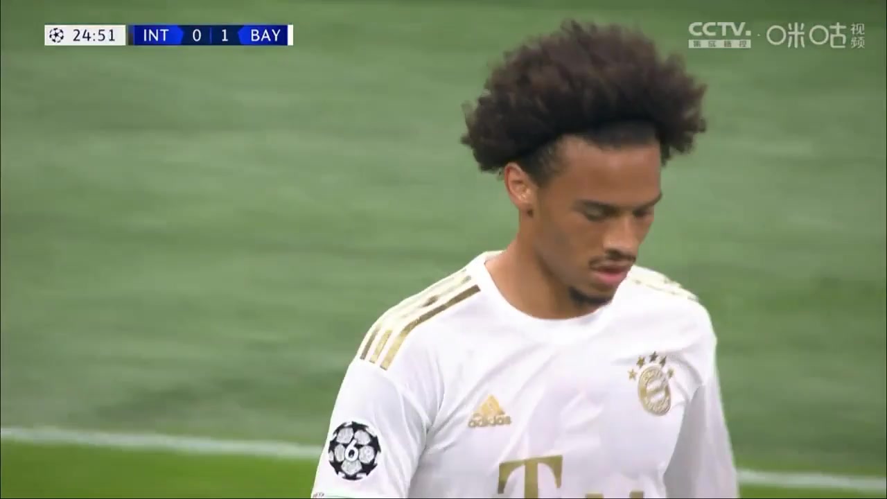 UEFA CL Inter Milan Vs Bayern Munchen Leroy Sane Goal in 24 min, Score 0:1