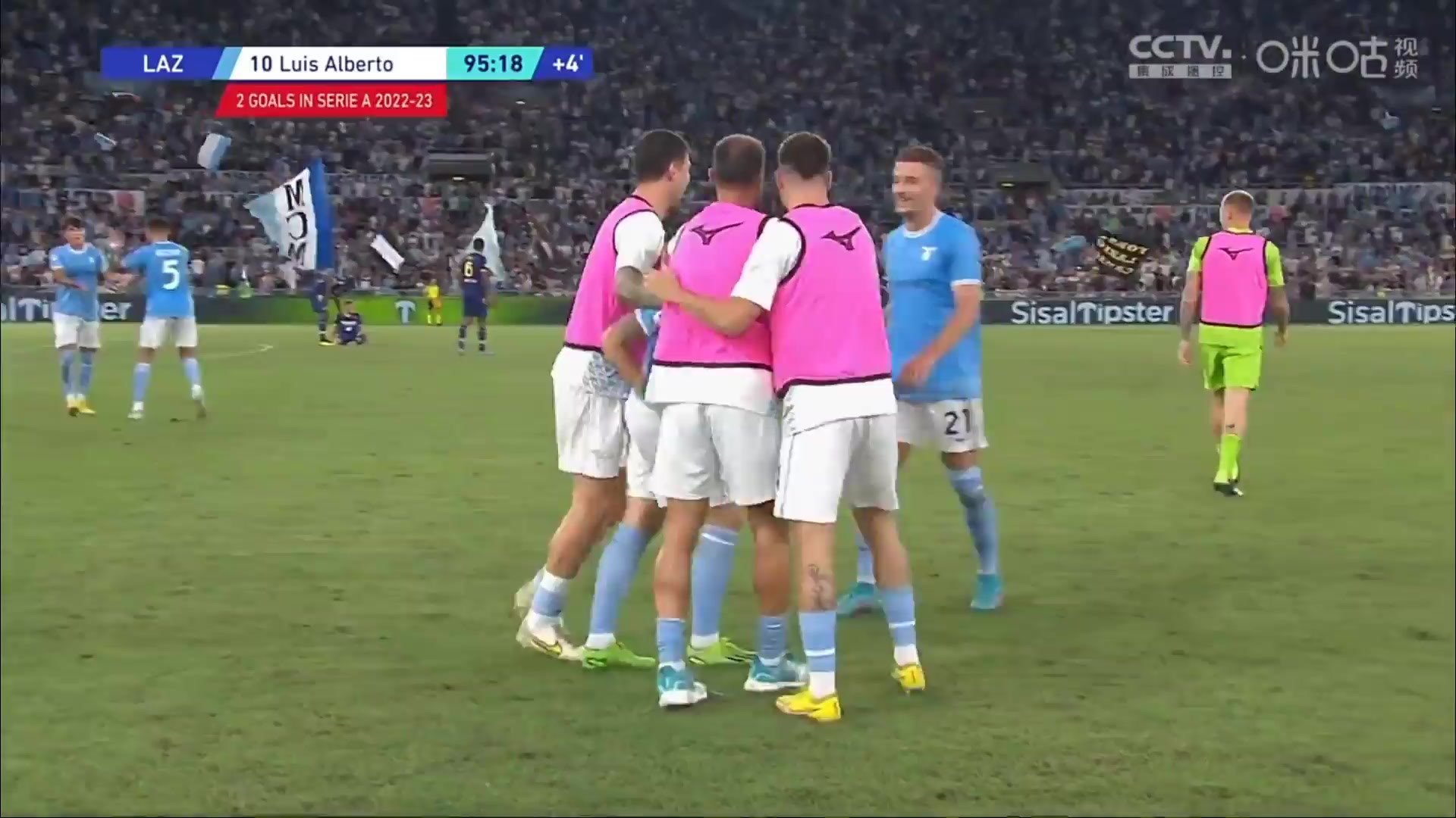 Serie A Lazio Vs Verona 94 phút Vào, ghi bàn 2:0