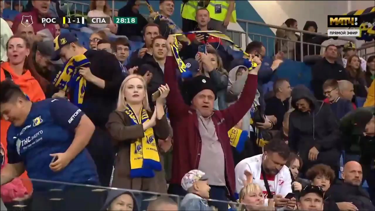 10 Rostov FK Vs Spartak Moscow 28 skor gol , skor 1:1