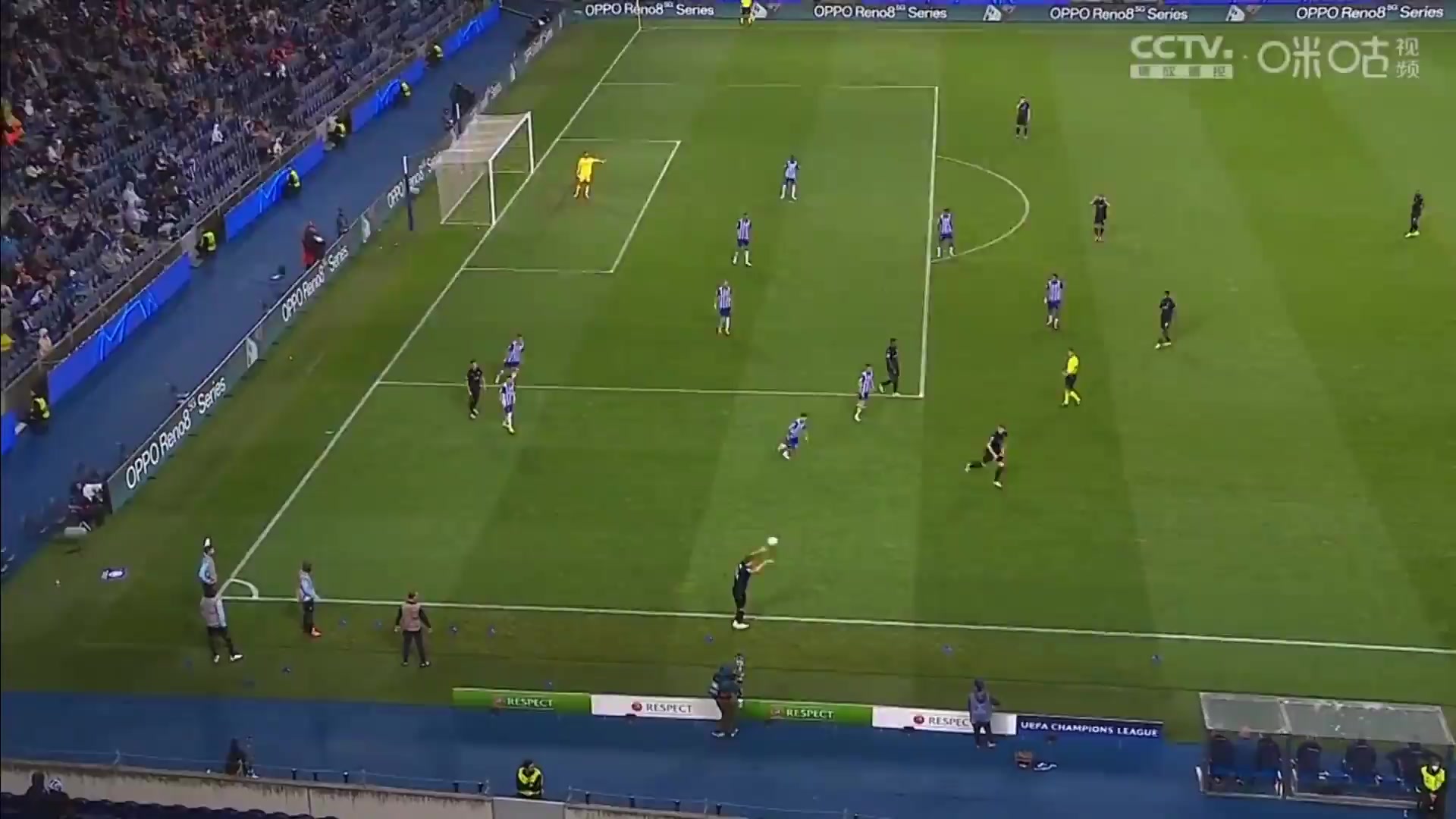UEFA CL FC Porto Vs Club Brugge Andreas Skov Olsen Goal in 51 min, Score 0:3
