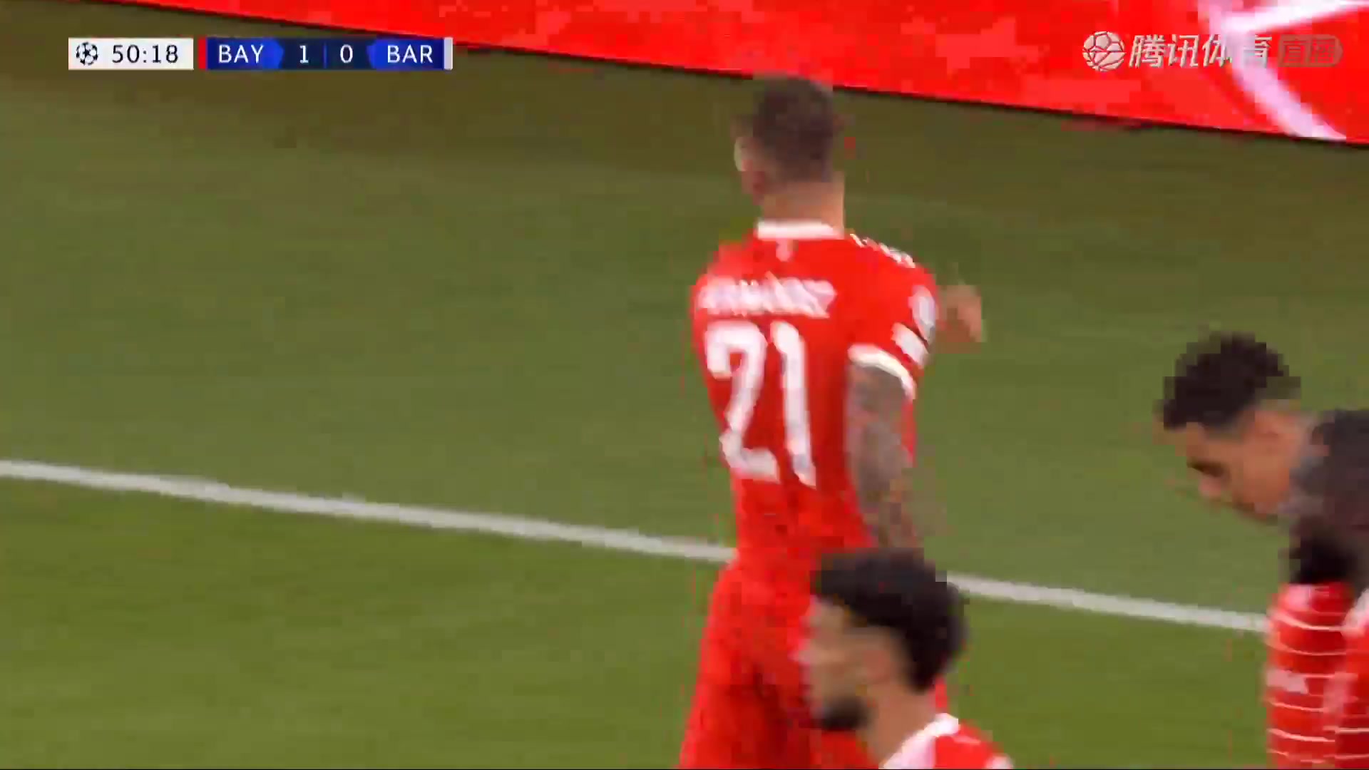 UEFA CL Bayern Munchen Vs FC Barcelona 51 phút Lucas HernandezVào, ghi bàn 1:0