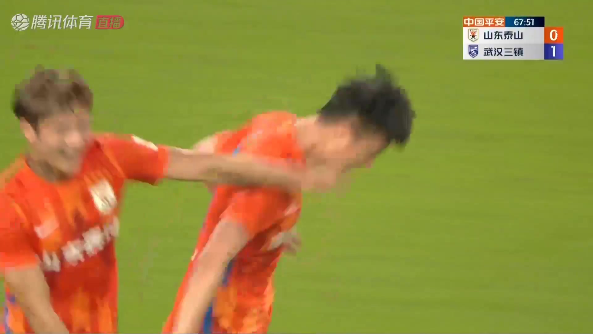 CHA CSL Shandong Taishan Vs Wuhan Three Towns 68 ทำประตู  ประตู, ทำคะแนน 1:1