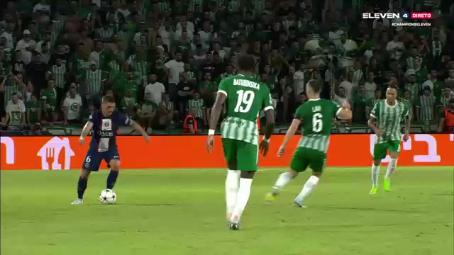 UEFA CL Maccabi Haifa Vs Paris Saint Germain (PSG)  Goal in 87 min, Score 1:3