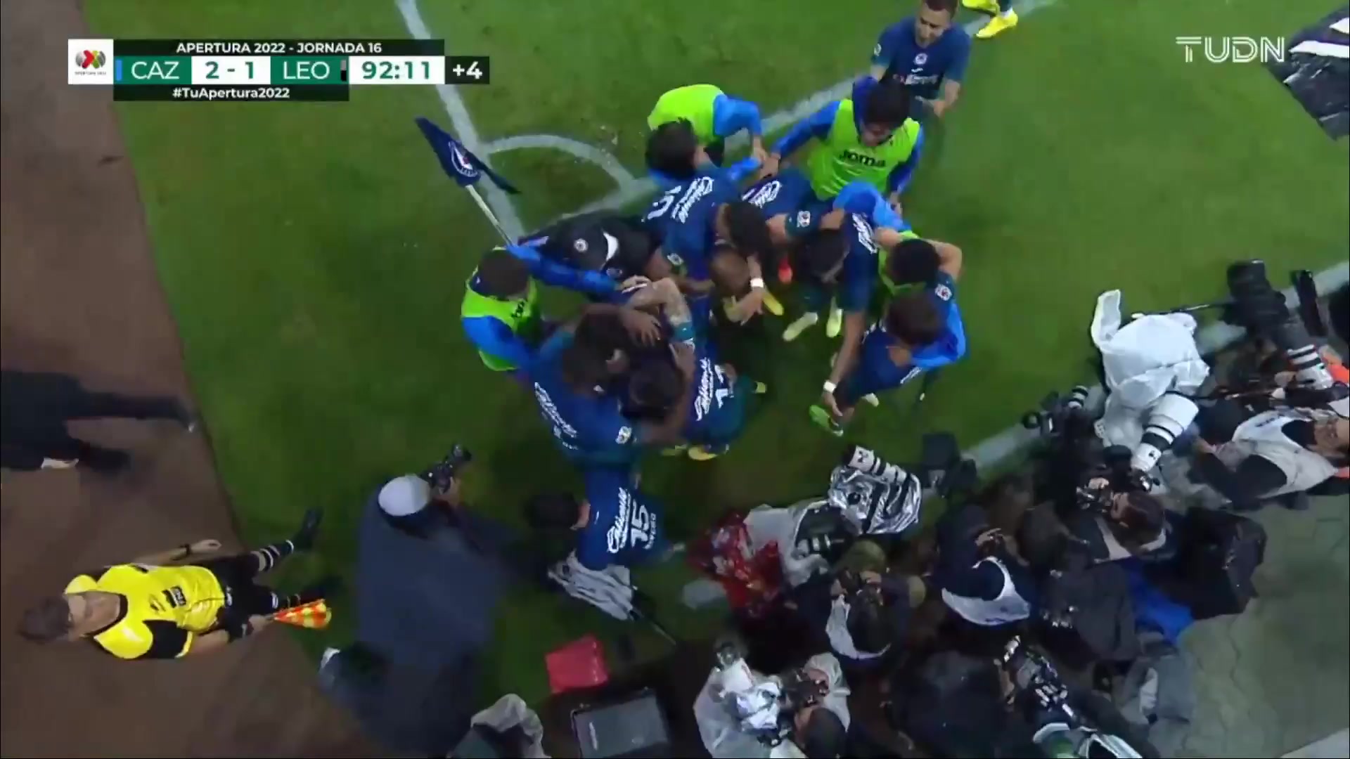 140 CDSyC Cruz Azul Vs Club Leon 92 skor gol Jesus Alonso Escoboza Lugo, skor 2:1