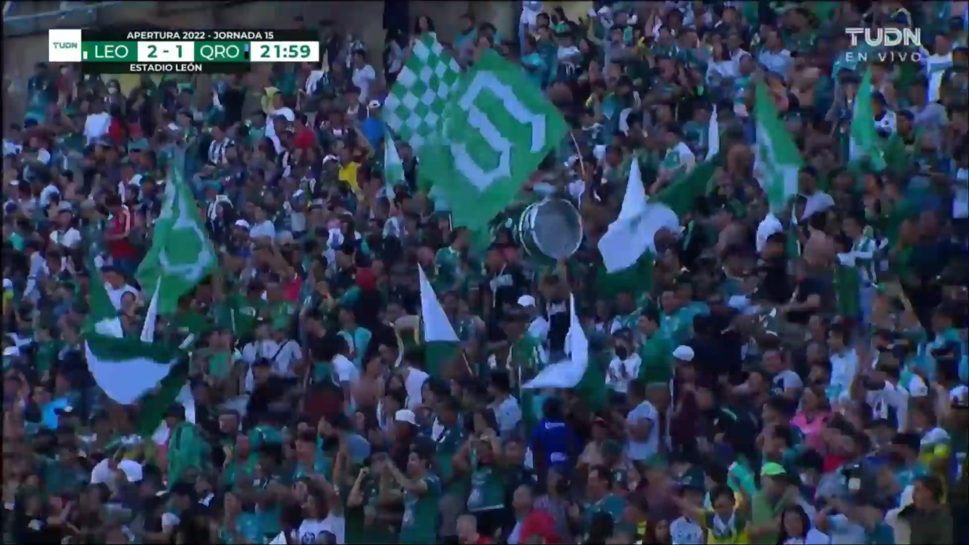 MEX D1 Club Leon Vs Queretaro FC Victor Alejandro Davila Zavala Goal in 21 min, Score 2:1