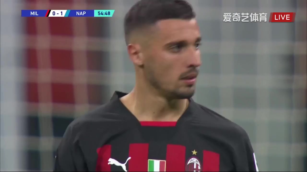 Serie A AC Milan Vs Napoli 54 phút Matteo PolitanoVào, ghi bàn 0:1