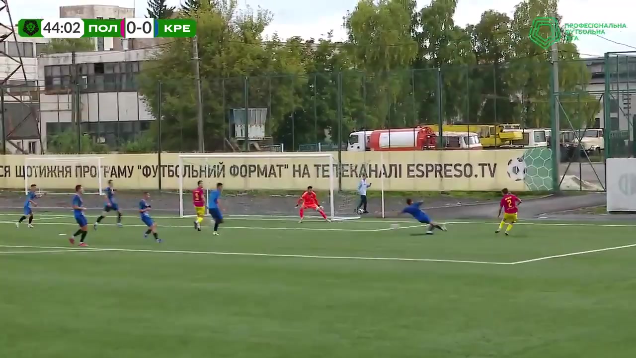 UKR D2 SC Poltava Vs Kremin Kremenchuk  Goal in 45 min, Score 1:0