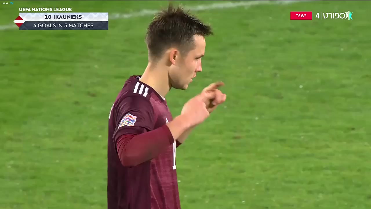 UEFA  NL Latvia Vs Moldova Janis Ikaunieks Goal in 56 min, Score 1:2