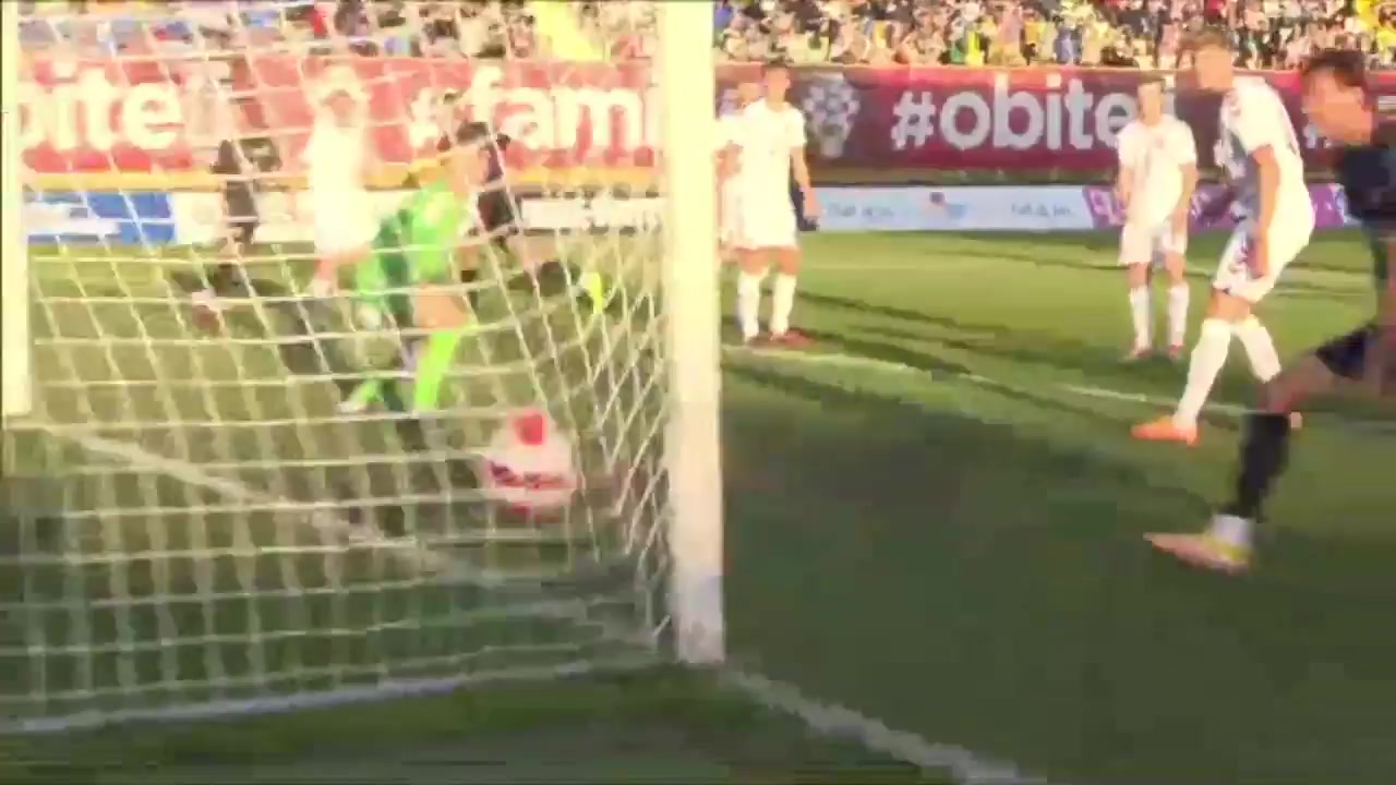 UEFA  U21Q Croatia U21 Vs Denmark U21  Goal in 8 min, Score 1:0