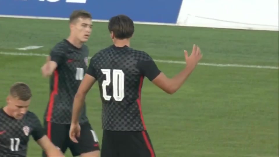 UEFA  U21Q Croatia U21 Vs Denmark U21  Goal in 36 min, Score 2:0